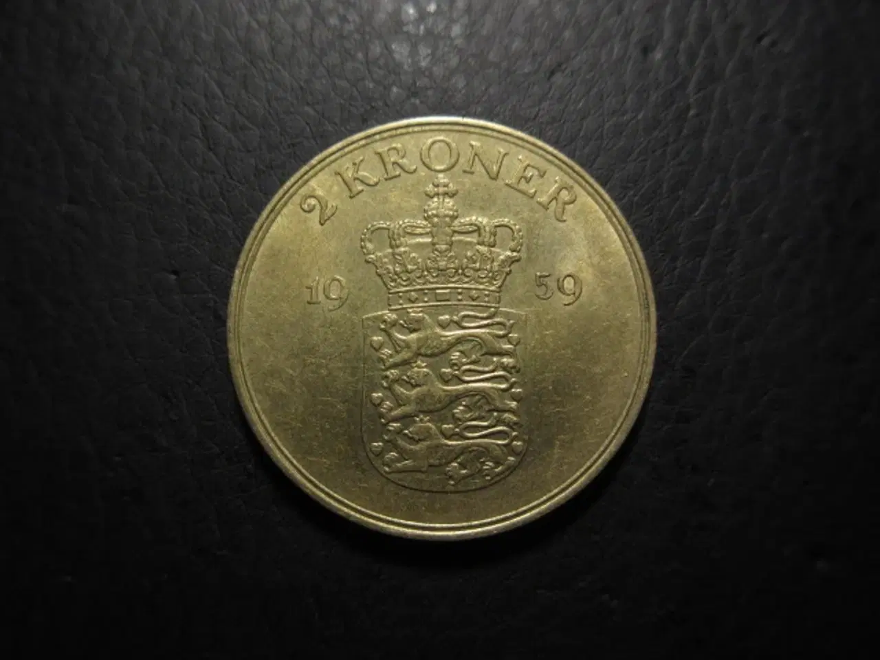 Billede 1 - 2 kroner 1959 møntskær