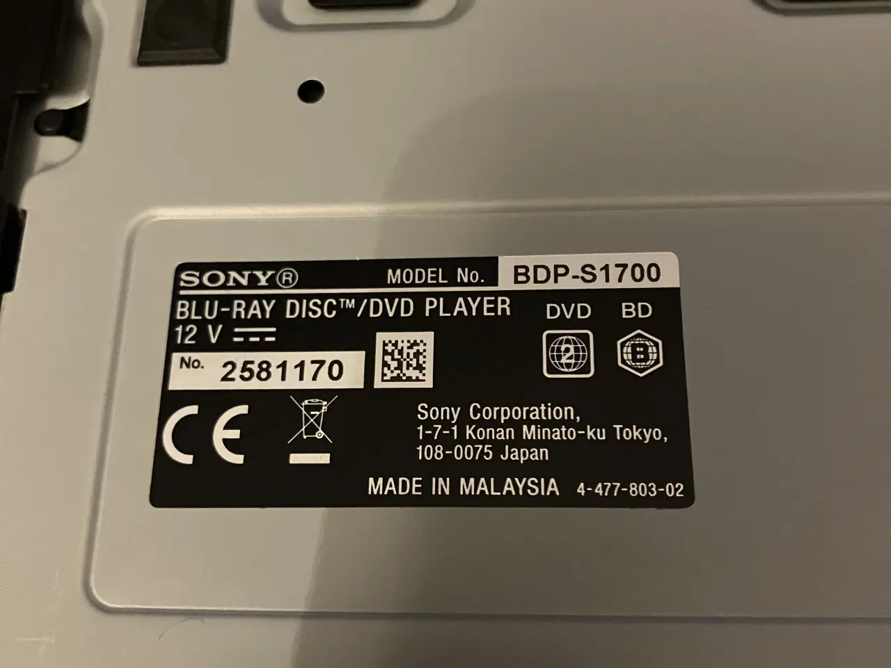Billede 2 - Sony blueray /dvd afspiller