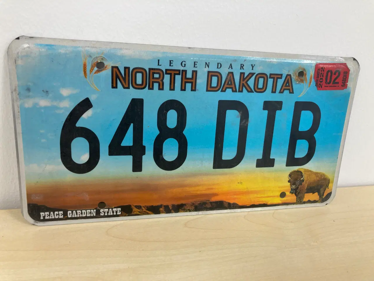 Billede 2 - North Dakota US nummerplade 