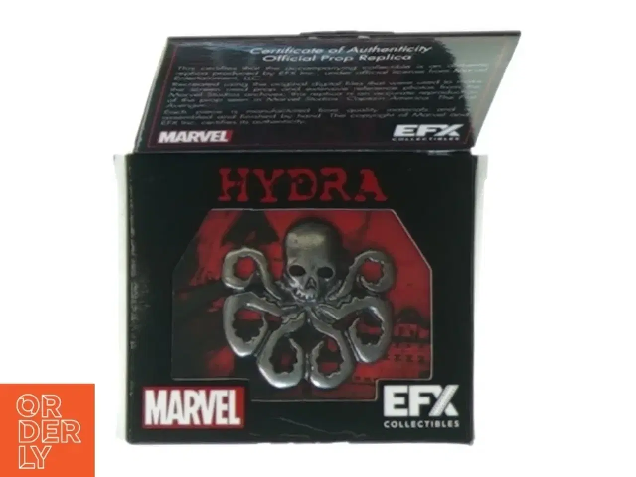 Billede 1 - Captain America Hydra pin - Official prop replica fra Marvel (str. 8 x 6 cm)