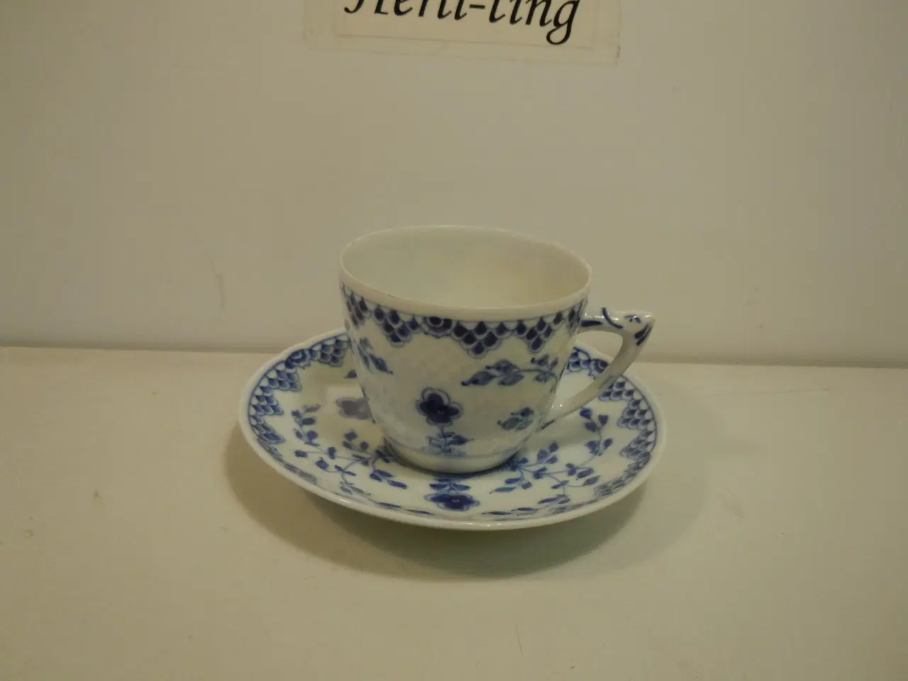 Billede 1 - B&G Dickens kaffekop u.guldkant