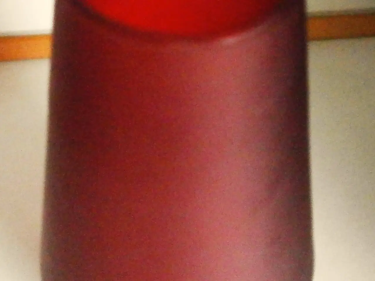 Billede 2 - Rød - MUNDBLÆST Glas Vase