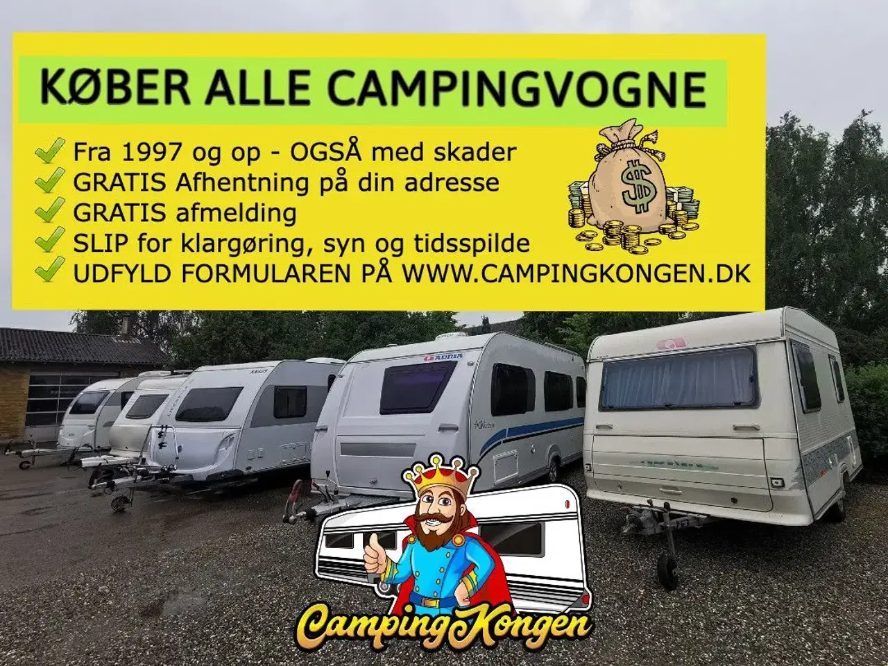 Billede 1 - KØBER ALLE CAMPINGVOGNE