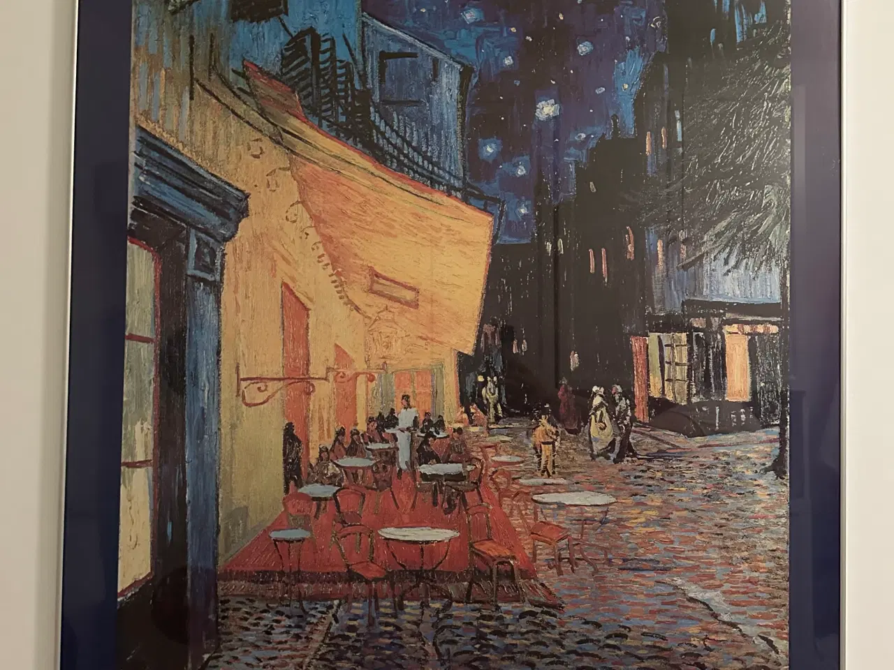 Billede 1 - Van Gogh plakat Cafe de nuit i sølvramme og plexig