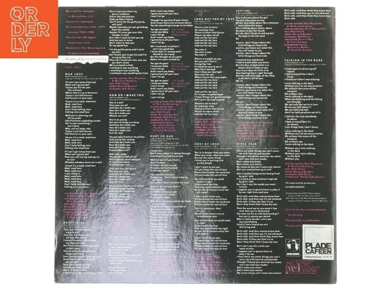 Billede 2 - Linda Ronstadt &#39;Mad Love&#39; vinyl