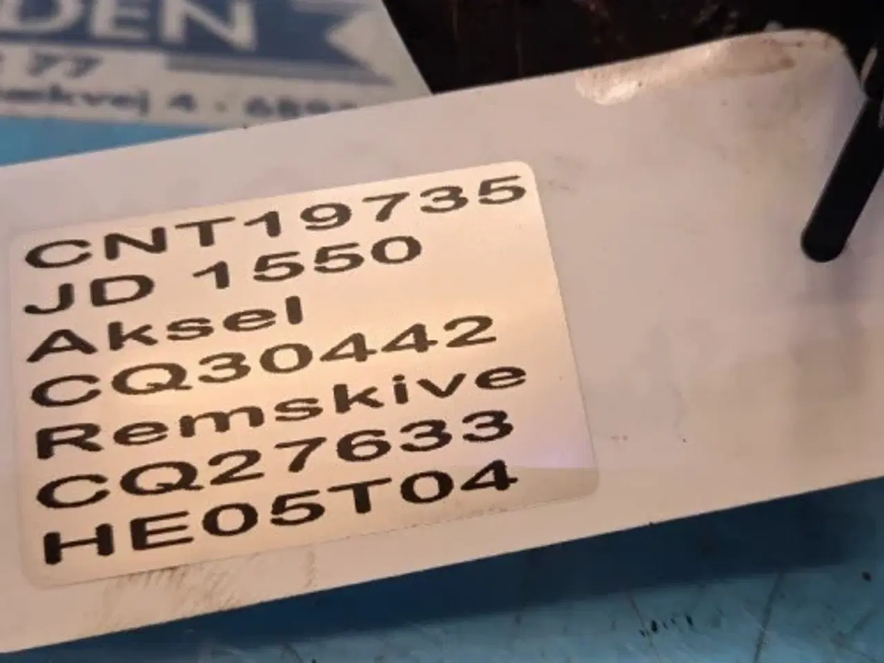 Billede 10 - John Deere 1550 Aksel CQ30442