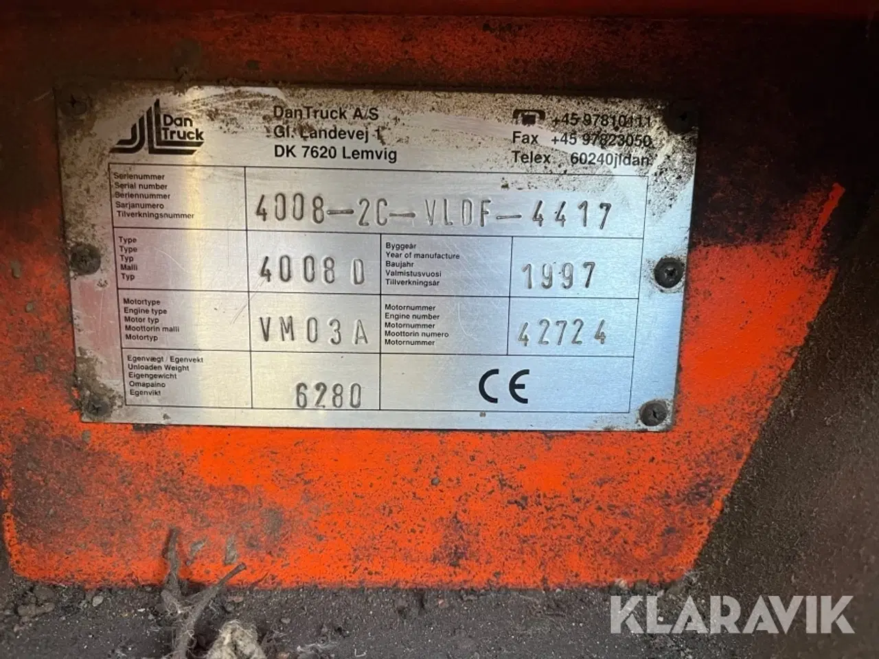 Billede 7 - Gaffeltruck Dan Truck 4008 D