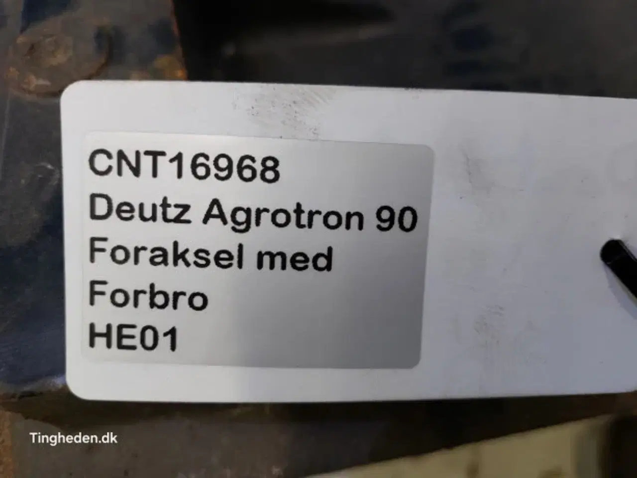 Billede 22 - Deutz Agrotron 90 Foraksel med Forbro