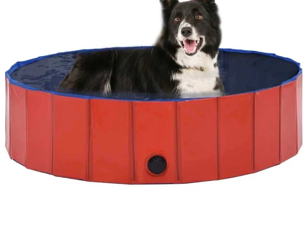 Billede 1 - Foldbart hundebassin 120 x 30 cm PVC rød