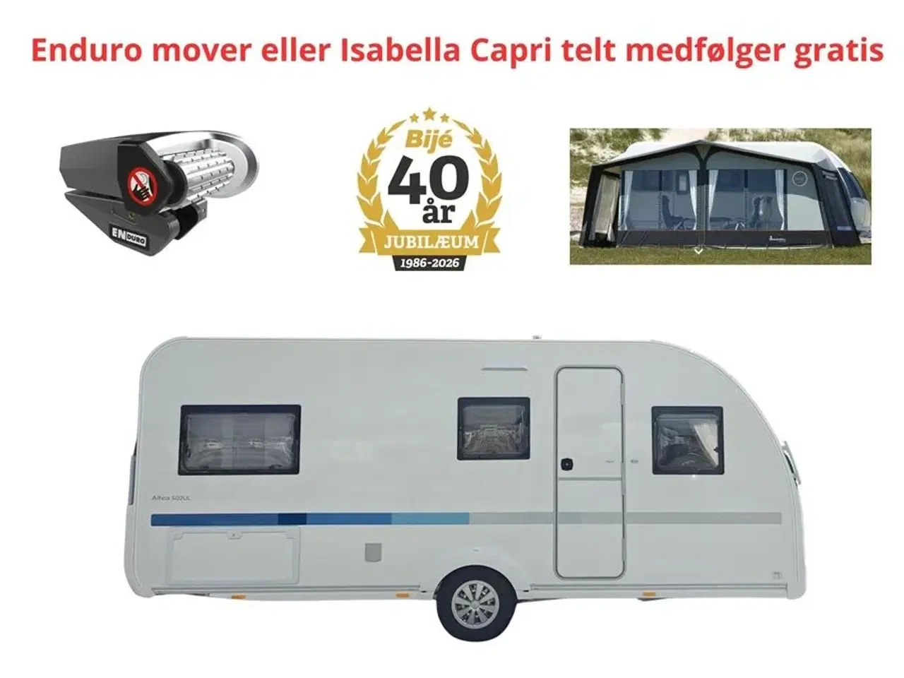 Billede 1 - 2024 - Adria Altea 502 UL   Køb denne vogn og vælg mellem en gratis mover eller Isabella Capri telt
