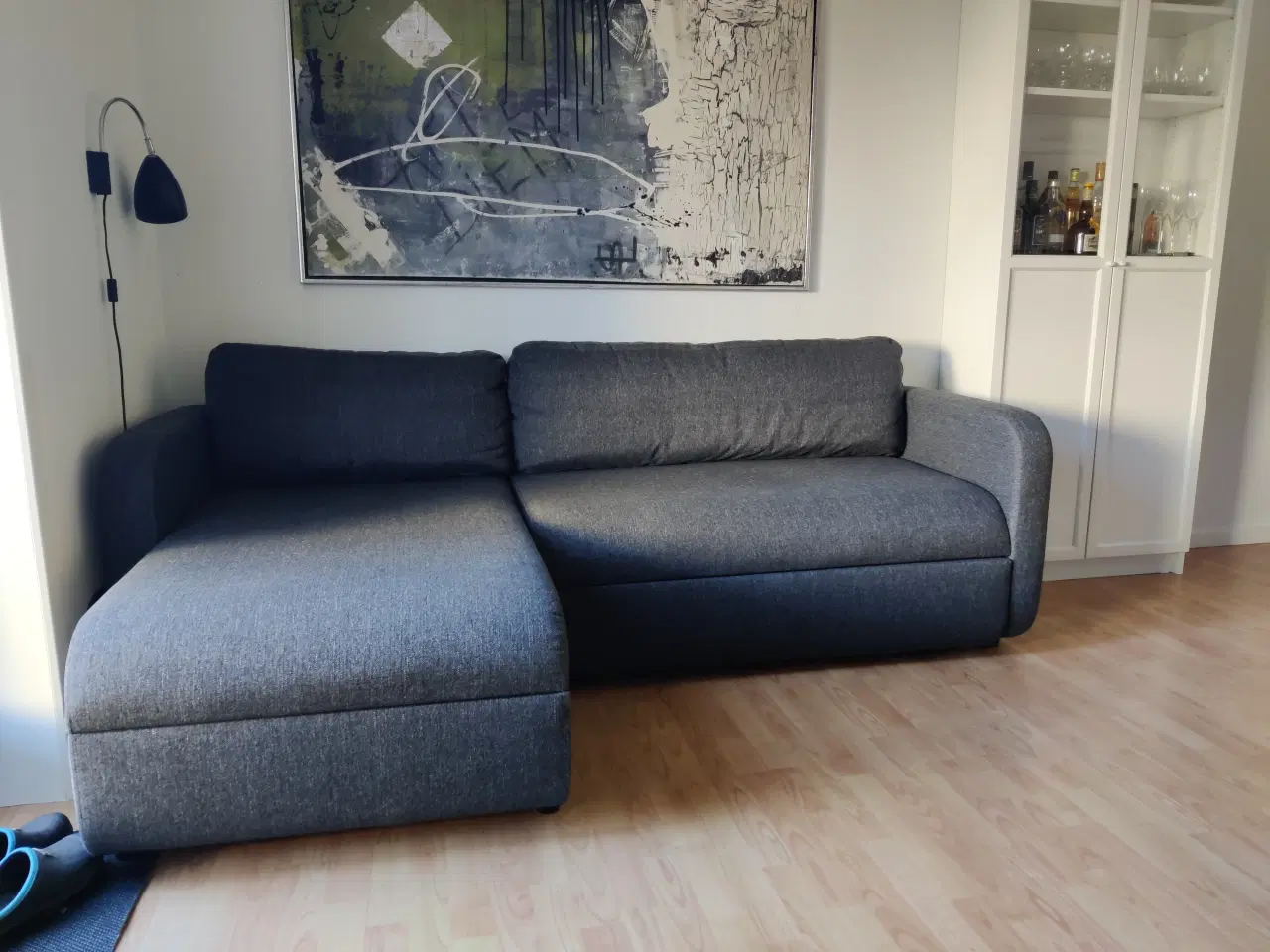 Billede 1 - Sovesofa med chaiselong 