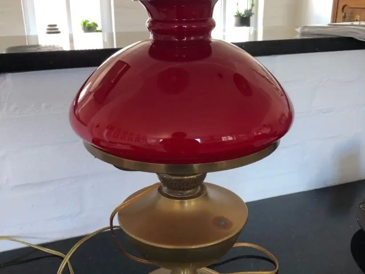 Billede 1 - Fin gammel bordlampe