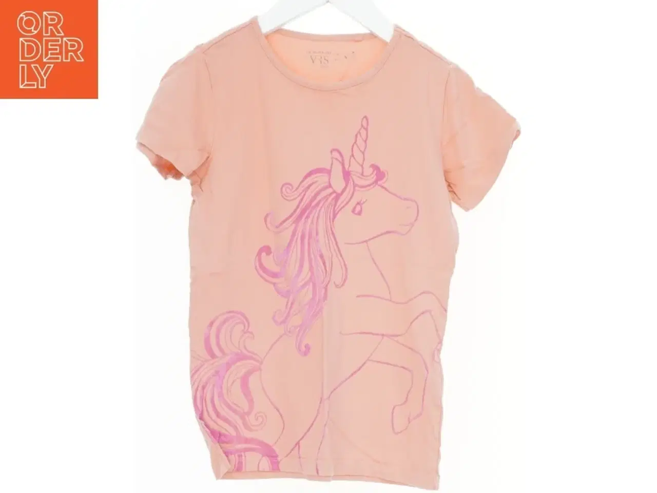 Billede 1 - Børne t-shirt str. 134 med enhjørning print fra VRS