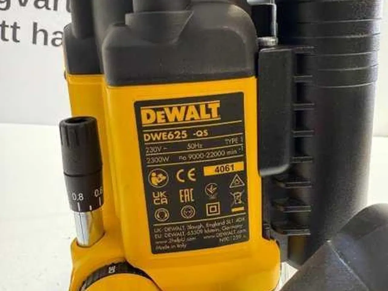Billede 2 - DeWalt DWE625 Håndoverfræser 2300W