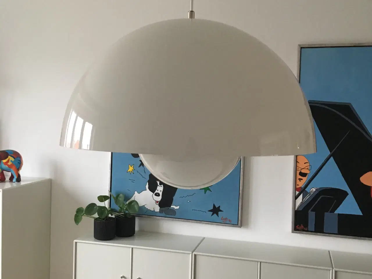 Billede 1 - Vp2 Verner Panton hvid pendel