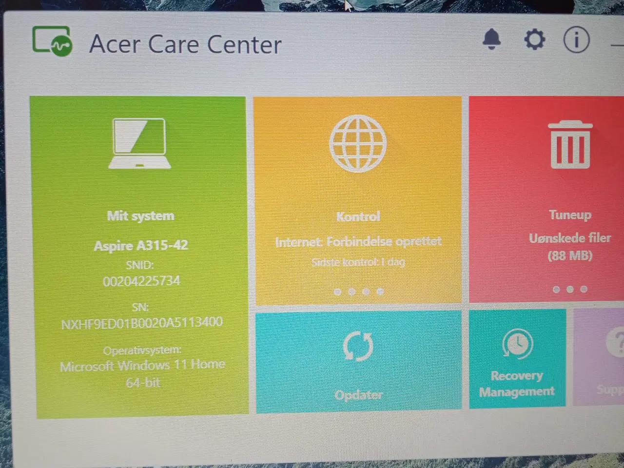 Billede 9 - Acer Aspire 3 Ryzen 5 8gb ddr4 256gb nvme