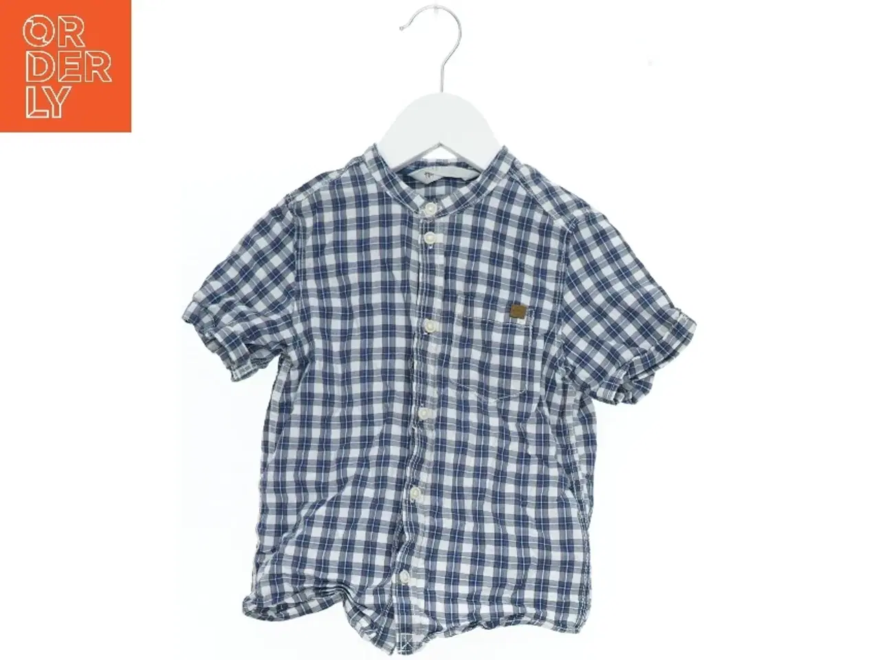 Billede 1 - Kortærmet ternet skjorte fra H&M (str. 110)