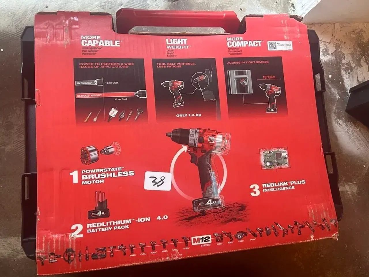 Billede 1 - Milwaukee skruemaskine M12 FPD-402X