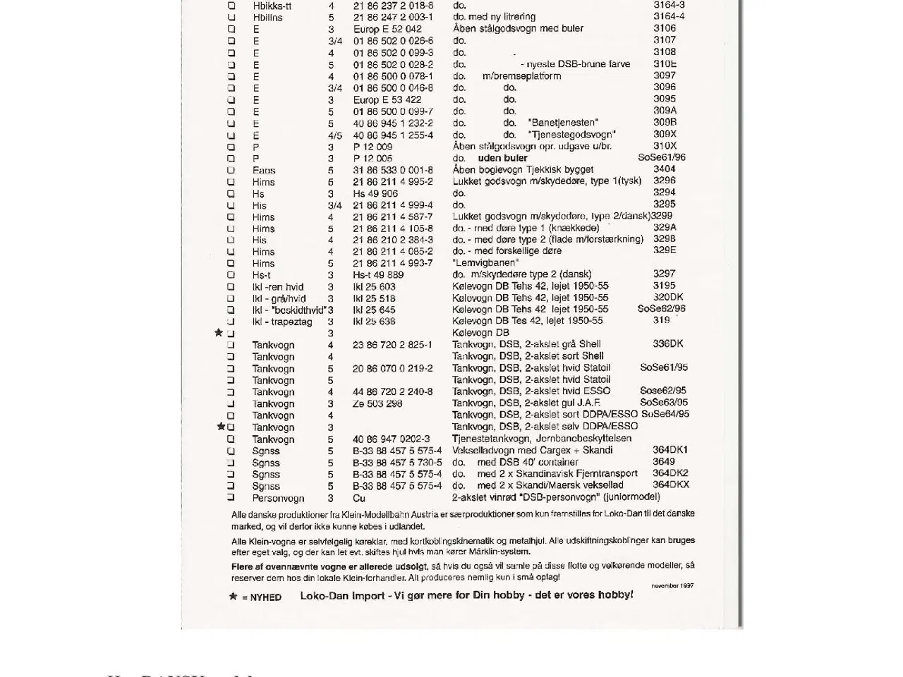 Billede 5 - Opslagsværk "Danske modeller fra KLEIN MODELLBAHN"