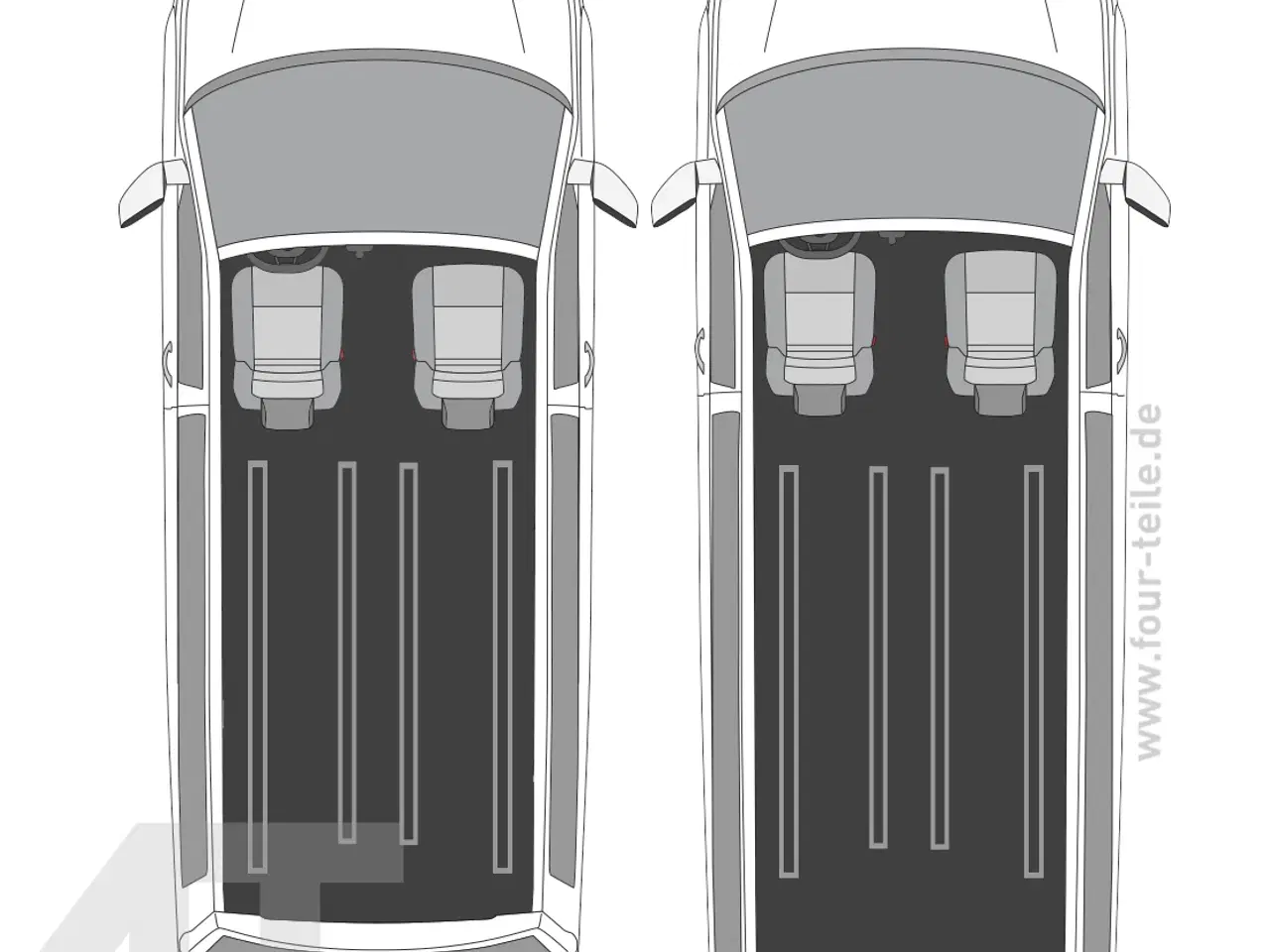 Billede 1 - Multivan-skinnesystem til VW T5-T6.1 California