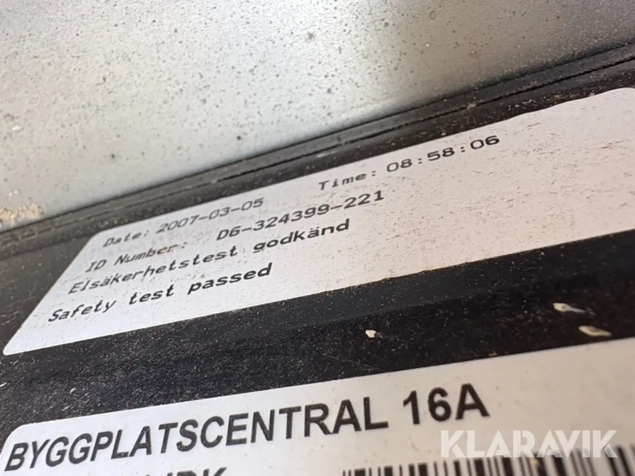 Billede 6 - Byggestrømstavle Malmbergs C161JDK