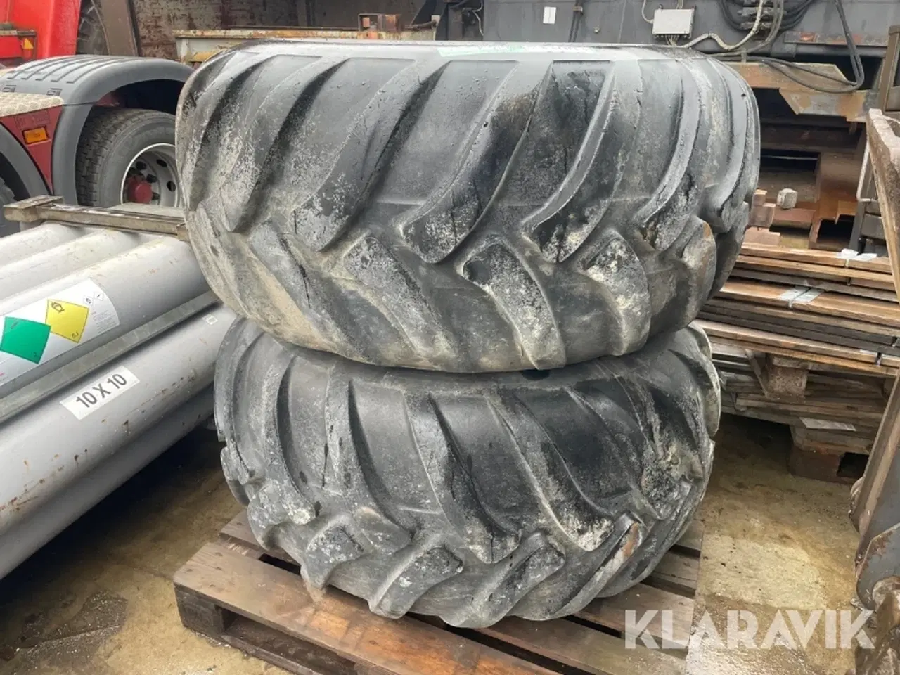 Billede 2 - Entreprenør dæk Trelleborg 600/55-26,5 til hydrema dumper