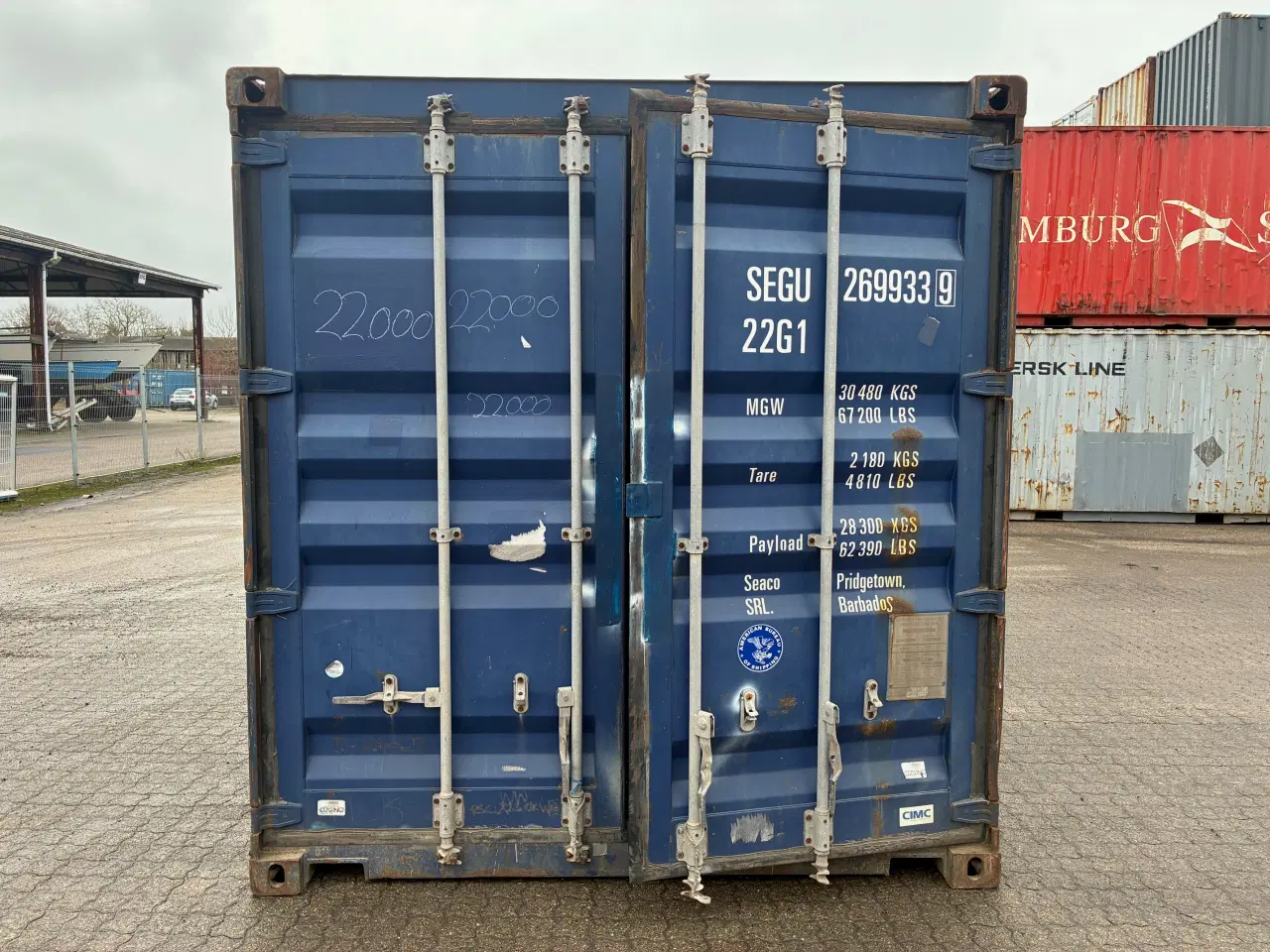 Billede 1 - Brugt 20 fods Isoleret Container- ID: SEGU 269933-