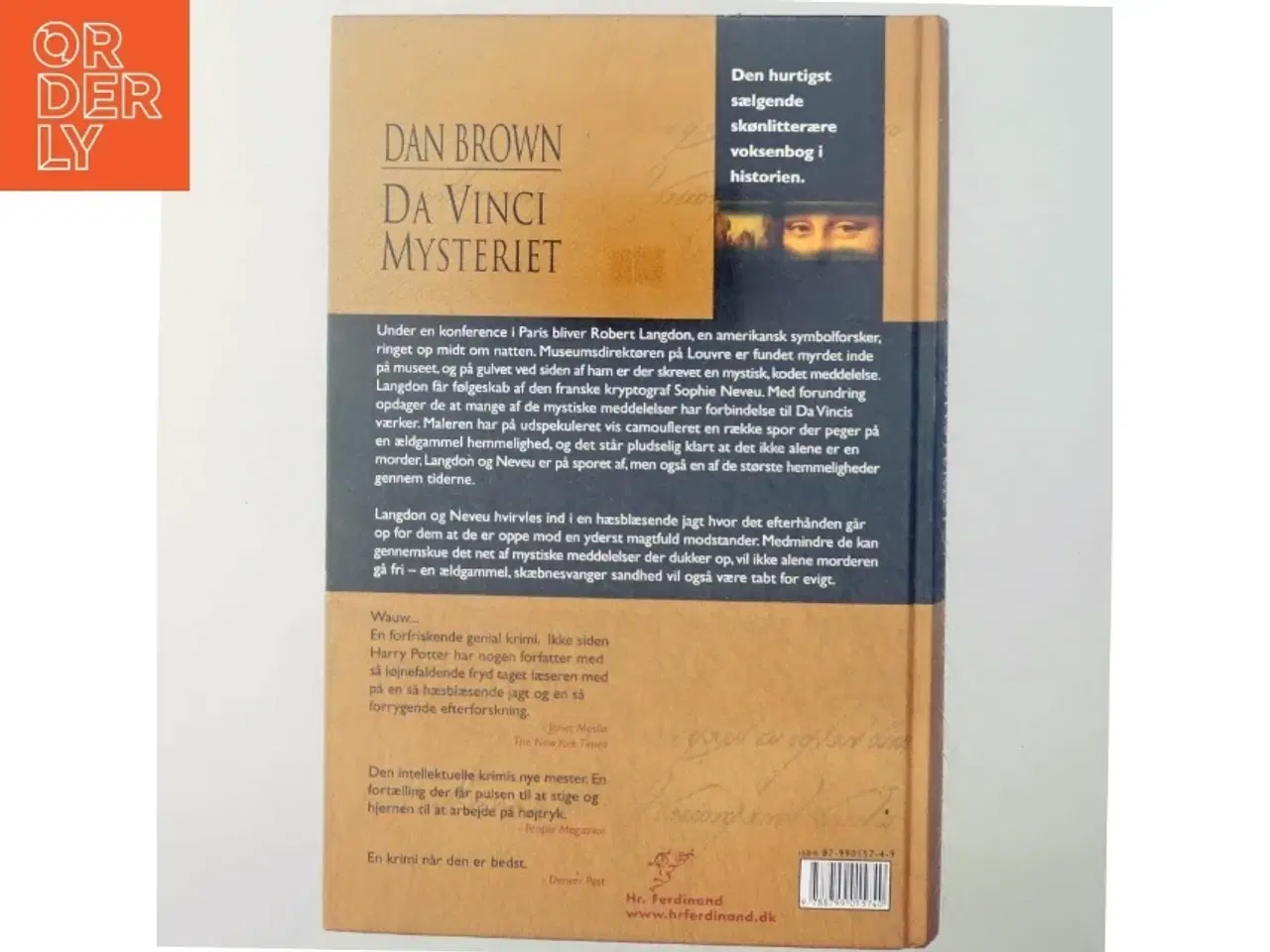 Billede 3 - Da Vinci Mysteriet af Dan Brown (Bog)