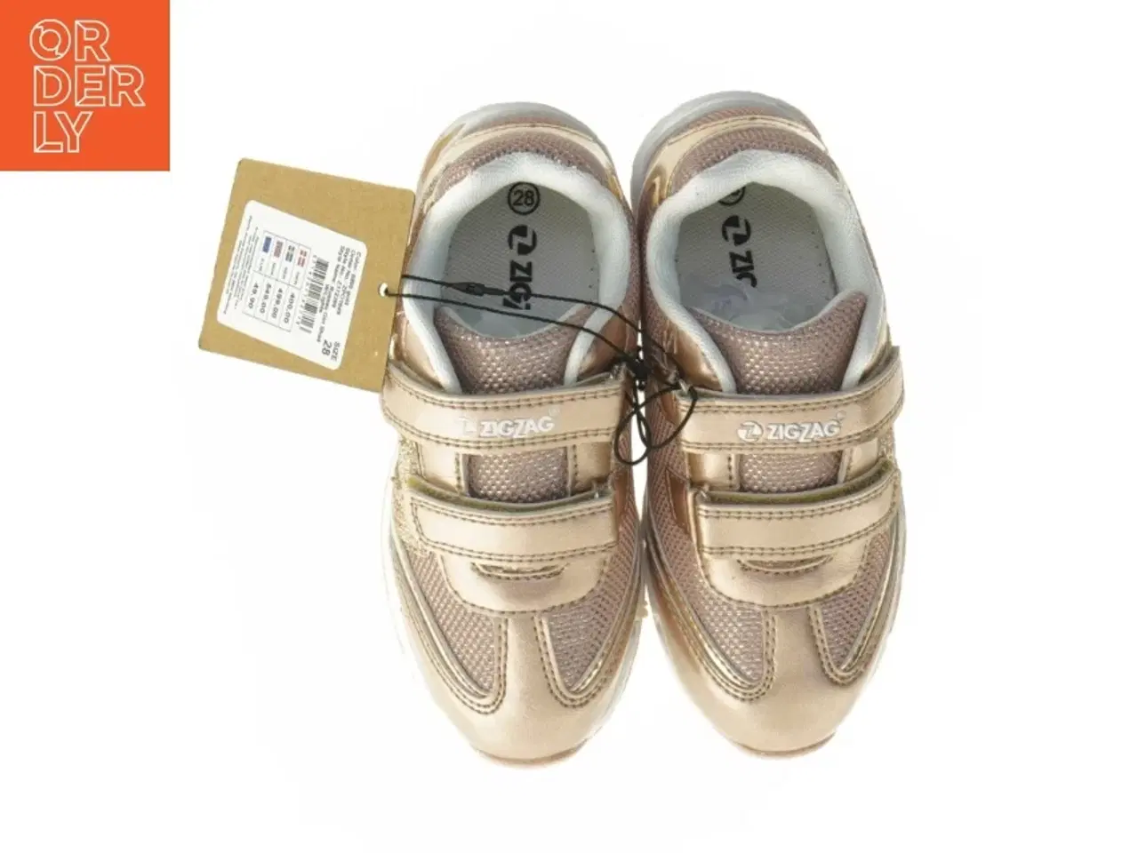 Billede 2 - Nye Børnesko med velcro og glimmer fra ZigZag (str. 28)