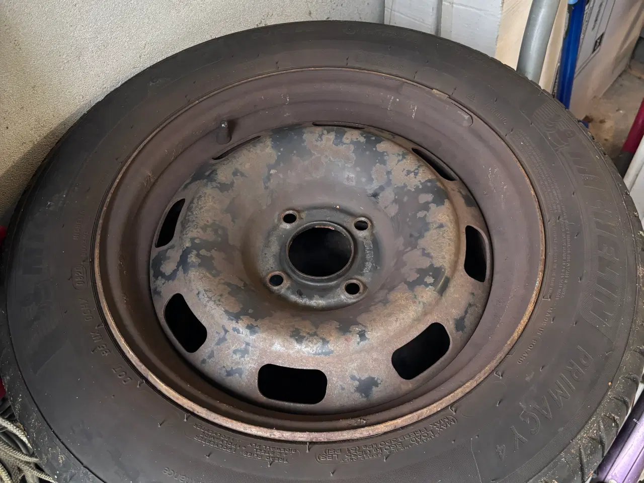 Billede 1 - Stålfælge med sommerdæk Peugeot 208