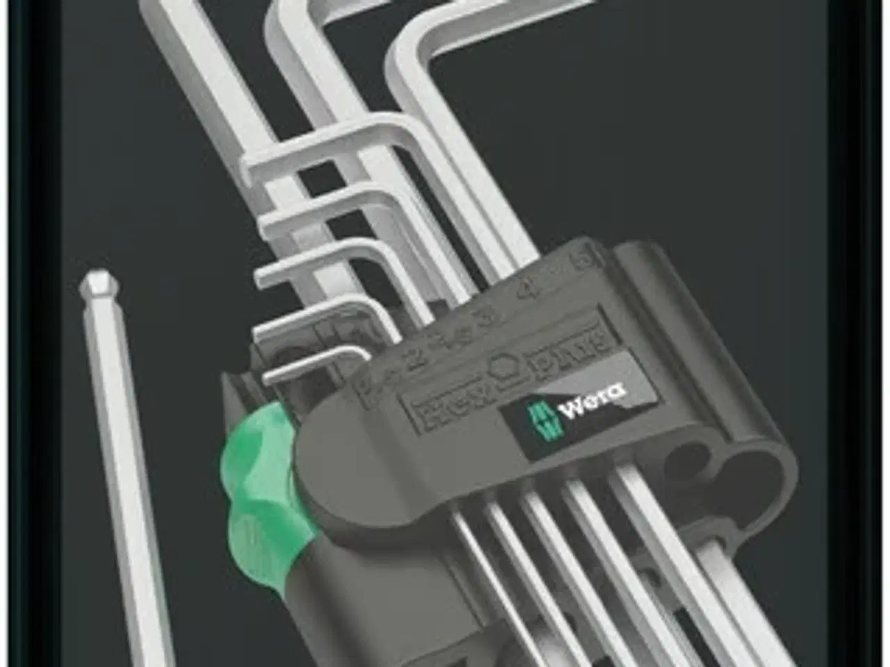 Billede 1 - Stiftnøglesæt 950/9 blank SB 1,5-10.0mm 9 stk