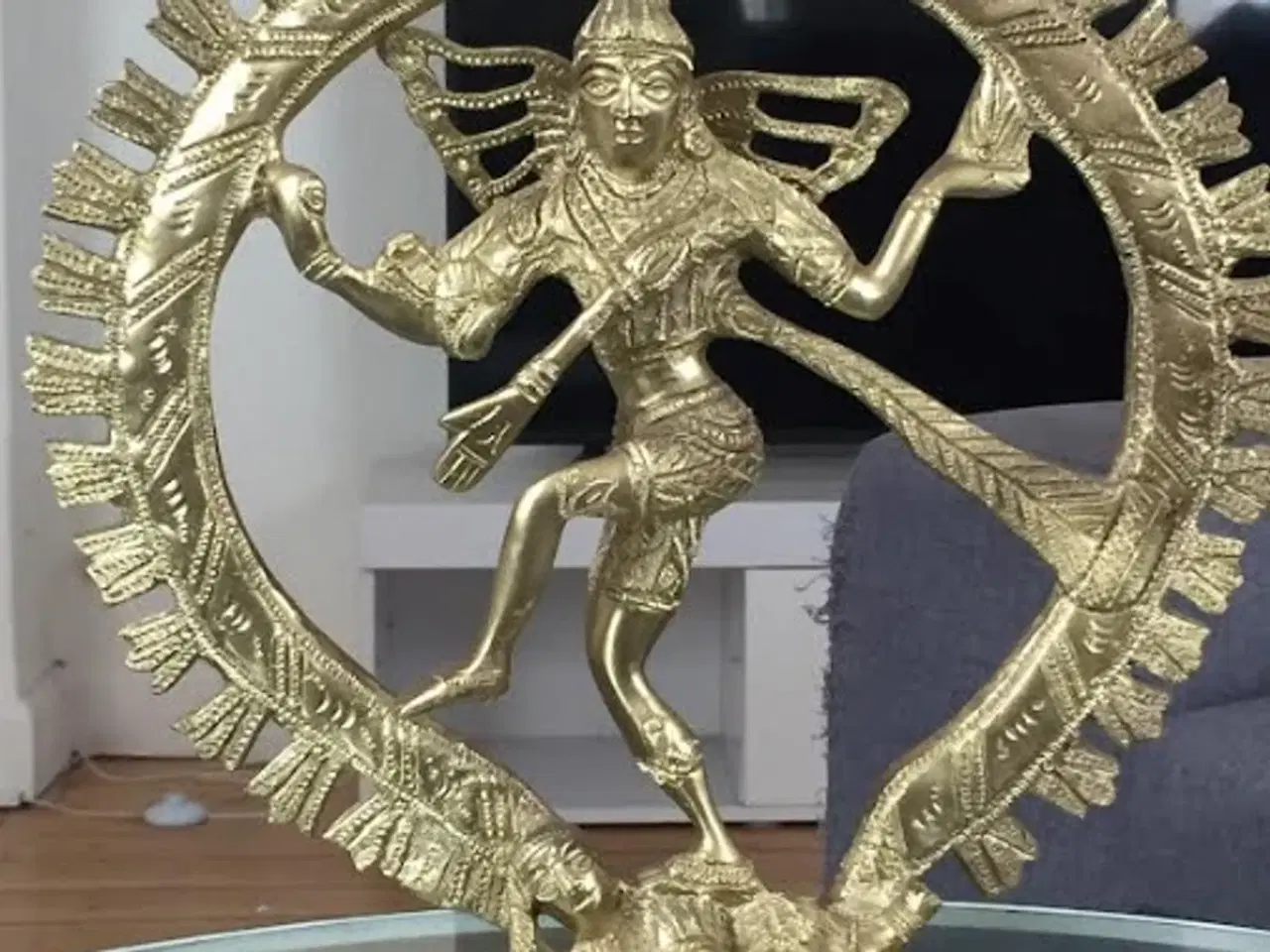 Billede 1 - Guld Metal statue shiva the destroyer of worlds