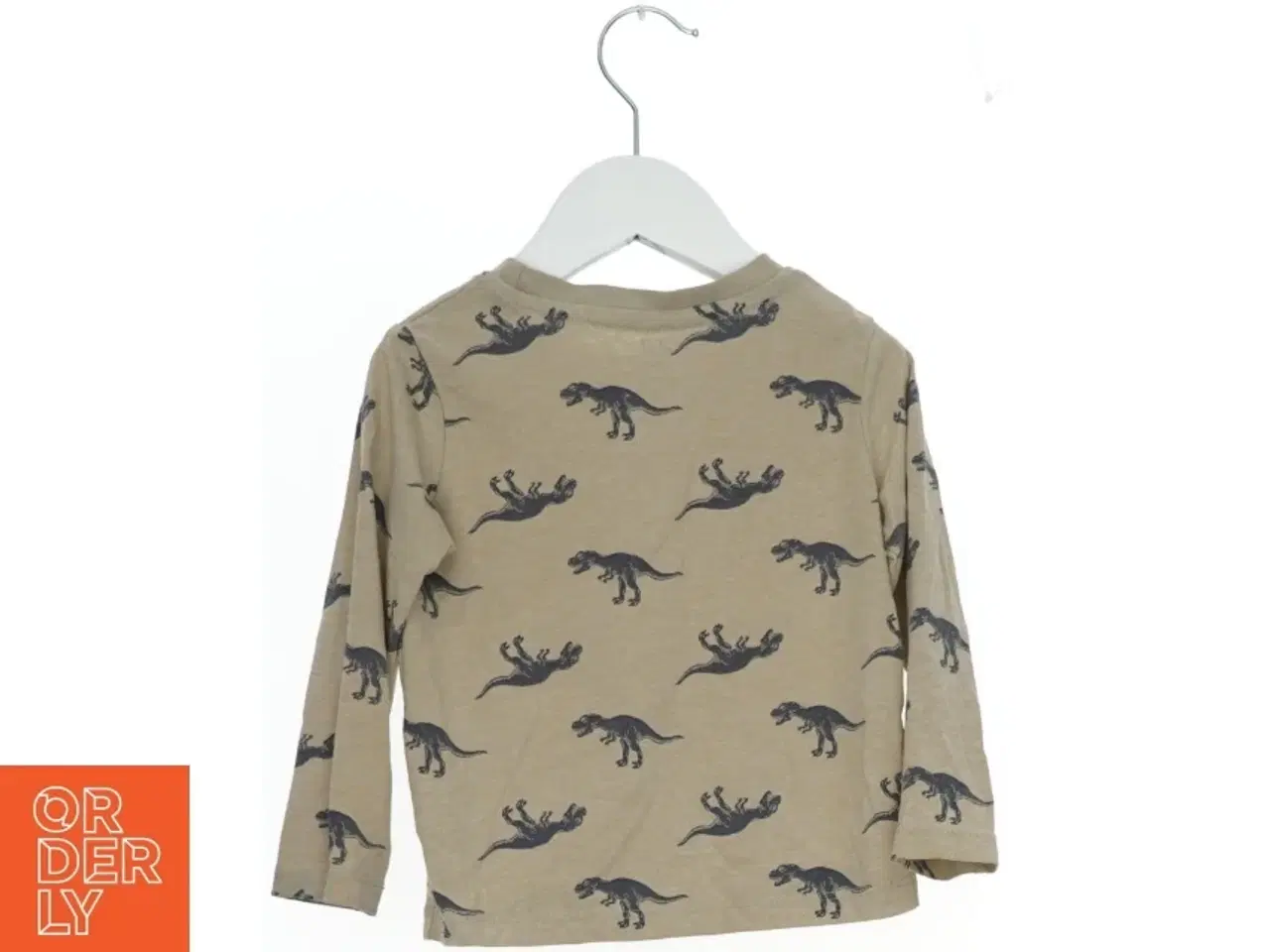 Billede 2 - Langærmet bluse med dinosaur print fra H&M (str. 92)
