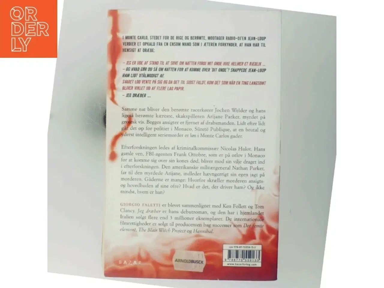 Billede 3 - Jeg dræber af Giorgio Faletti (Bog)