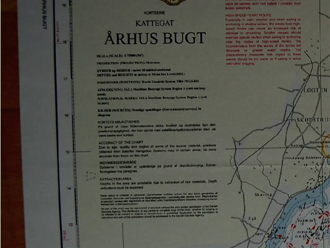 Billede 2 - Dansk Søkort  112 AARHUS BUGT (incl. Samsø)