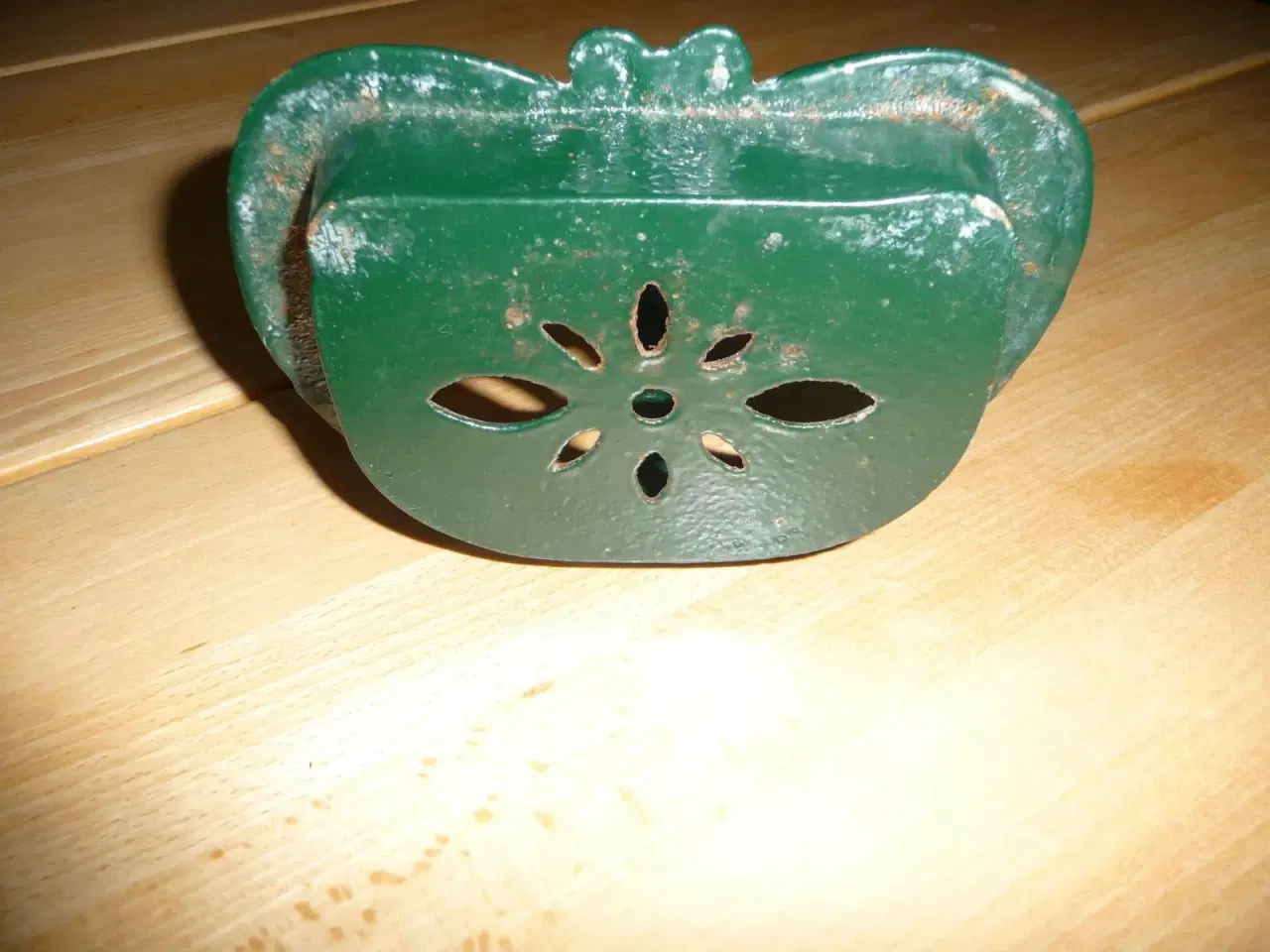 Billede 5 - grøn støbejerns sæbeholder