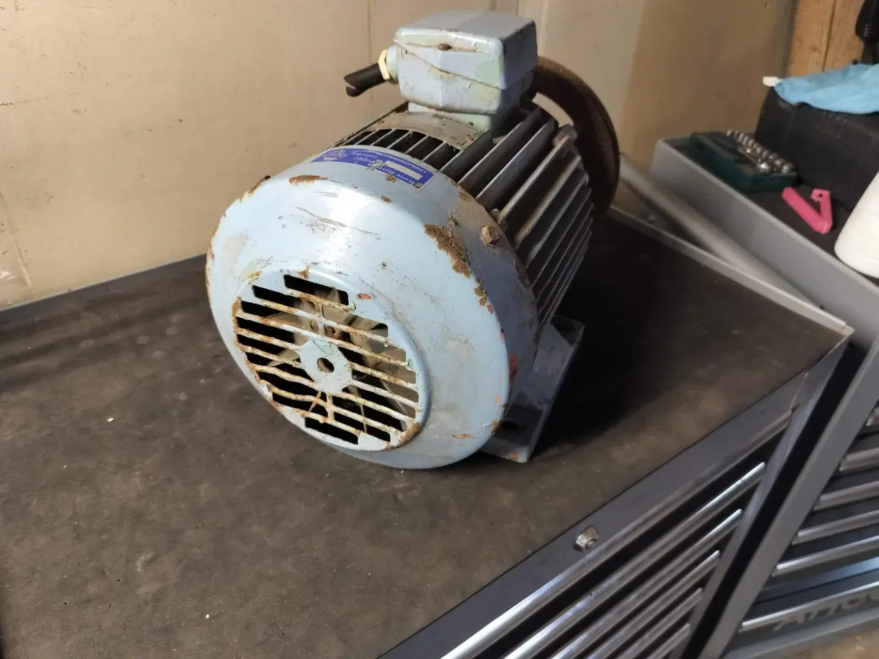 Billede 2 - Stor Strömberg elmotor. 3 faset, 380 (400) volt