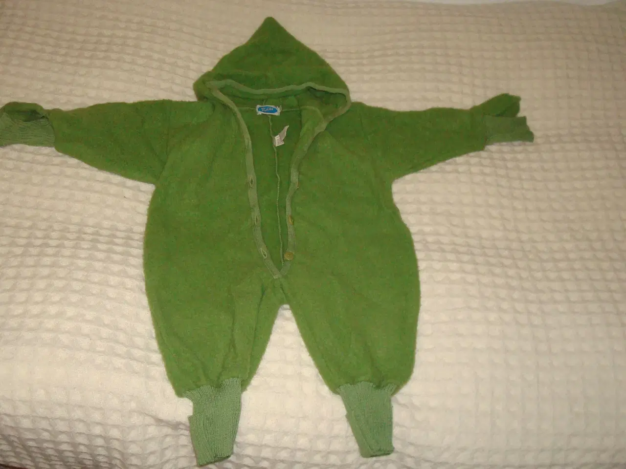 Billede 1 - Baby (merino)uld heldragt 74-80