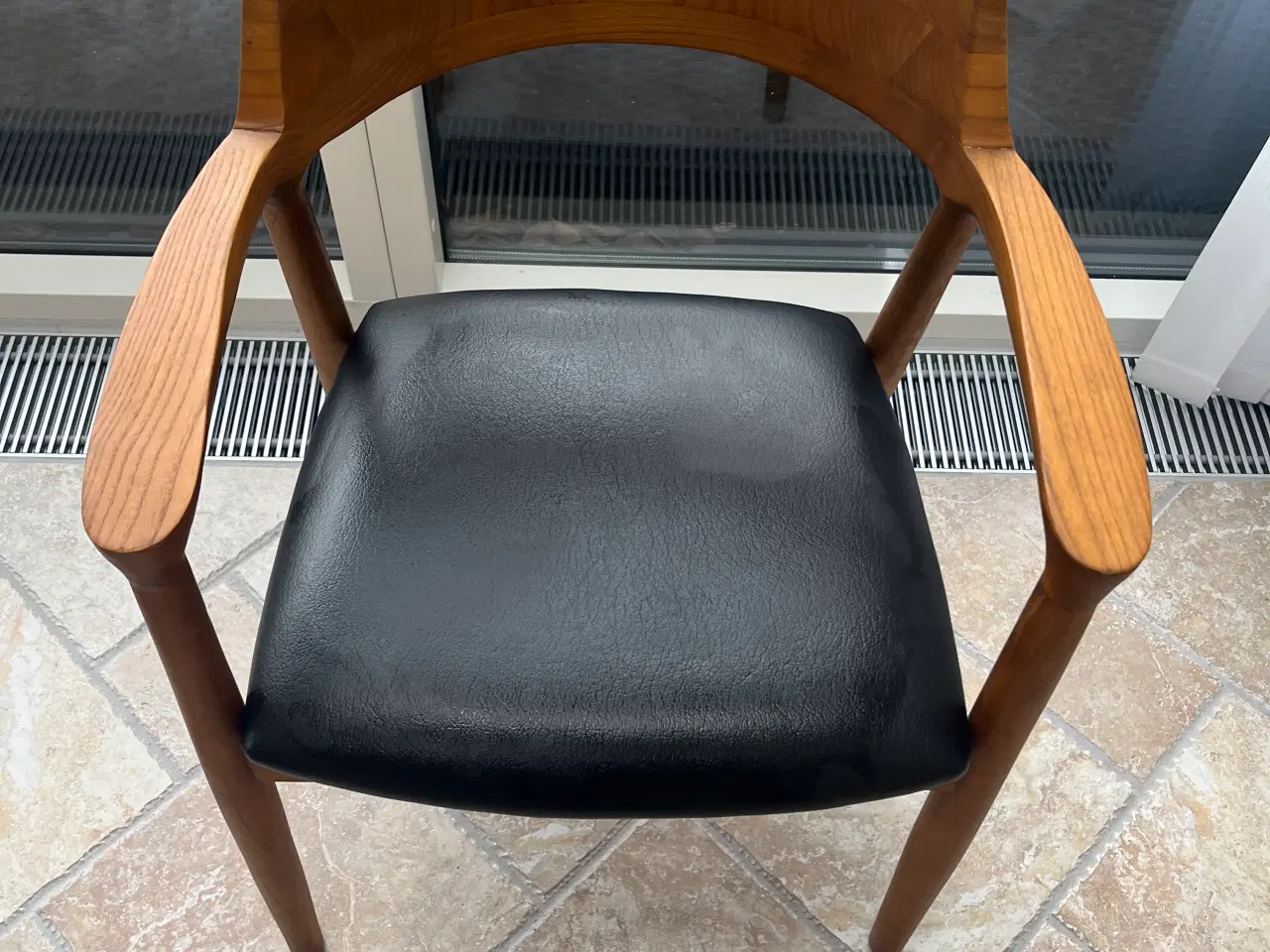 Billede 1 - Flot teaktræ stol - Giv et bud.