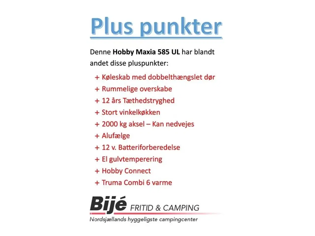 Billede 3 - 2024 - Hobby Maxia 585 UL   Køb denne vogn og vælg mellem en gratis mover eller Isabella Capri telt