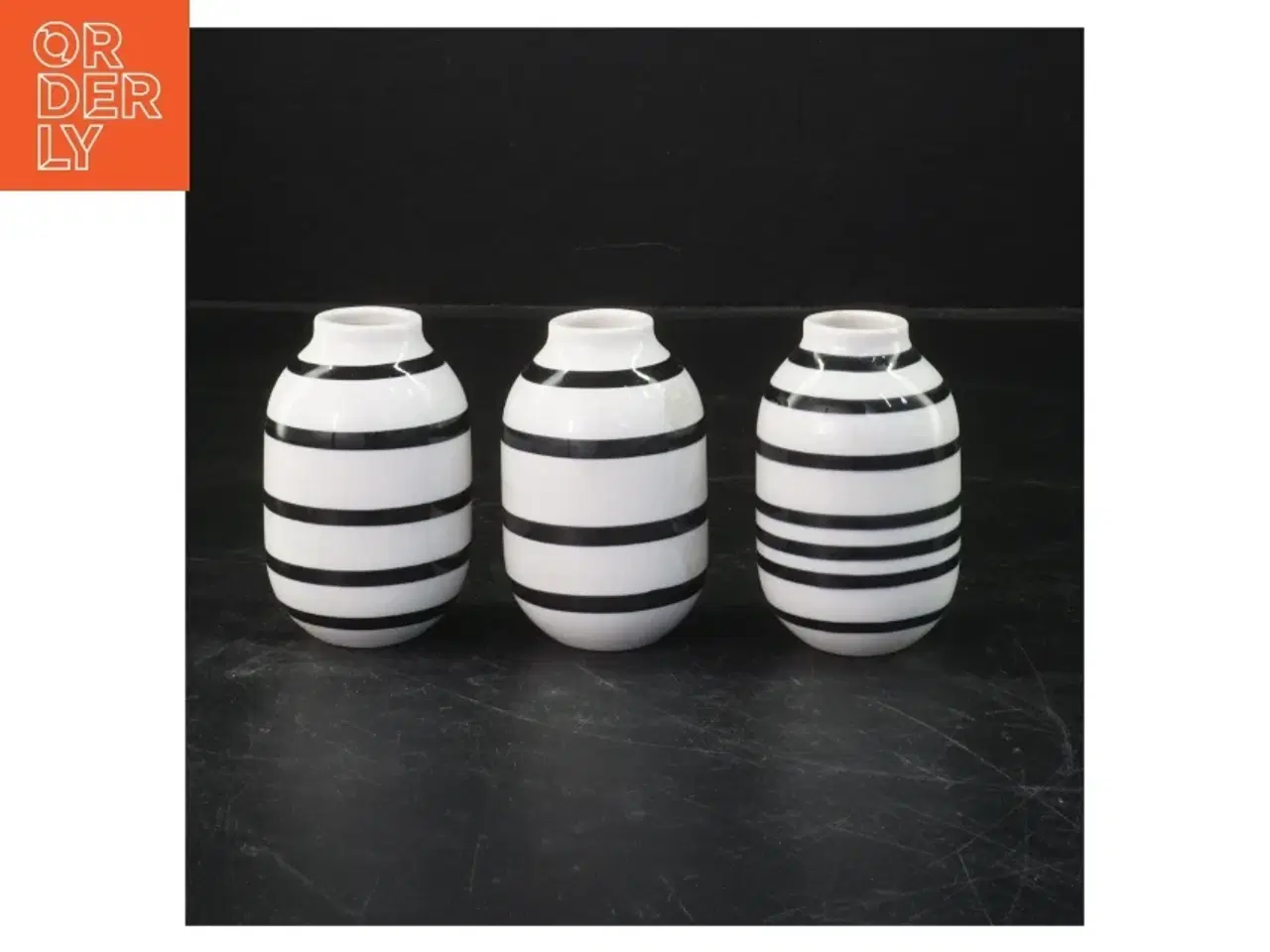 Billede 1 - Sæt af 3 K&#228;hler vaser fra K&#228;hler (str. 8 cm. 3 styk)