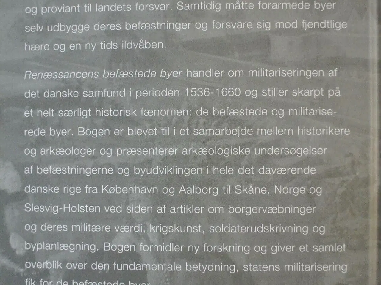 Billede 4 - renæssancens befæstede byer - danske bystudier 5, 