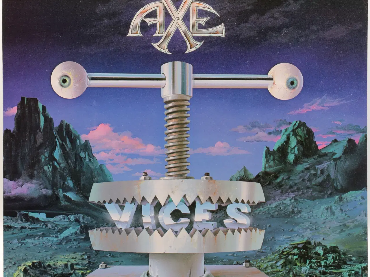 Billede 1 - Kick Axe - Vices - JAPAN 1984 (28AP 2902) EX/EX