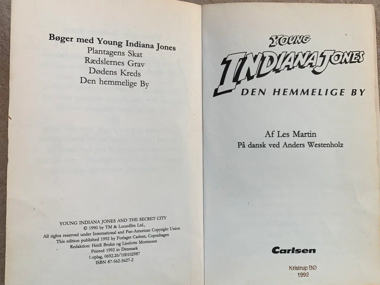 Billede 3 - Young Indiana Jones bog 