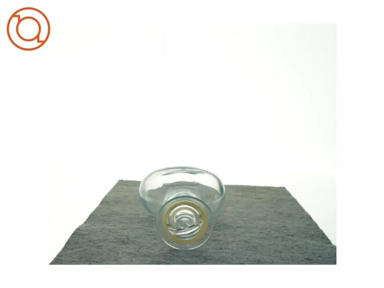 Billede 4 - Gennemsigtig glasvase (str. 25 x 9 x 16 cm)