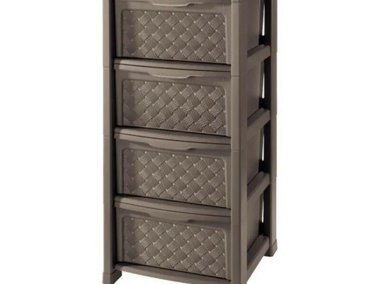 Billede 3 - Kommode Tontarelli Plastik 4 skuffer (38,5 x 39 x 82,5 cm) Hvid