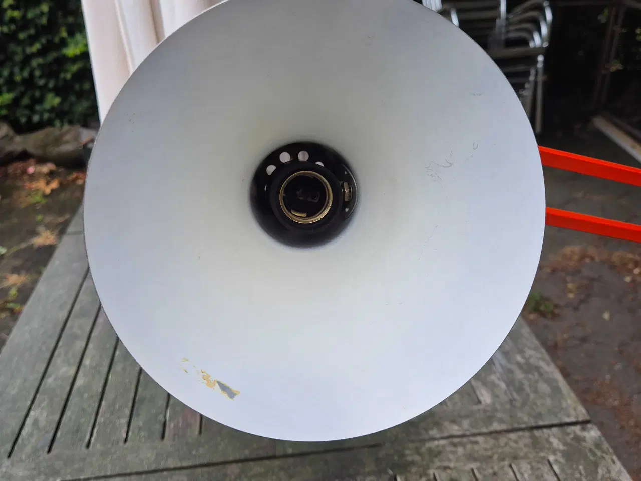 Billede 5 - Orange arkitektlampe med et rødligt strejf 