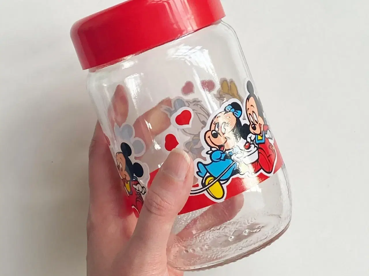 Billede 2 - Retro Disney, rødt plastlåg