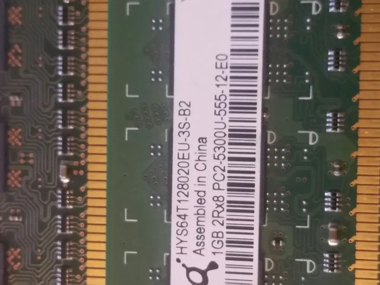 Billede 1 - 4 stk a 1gb ddr2 ramblokke til st. Pc