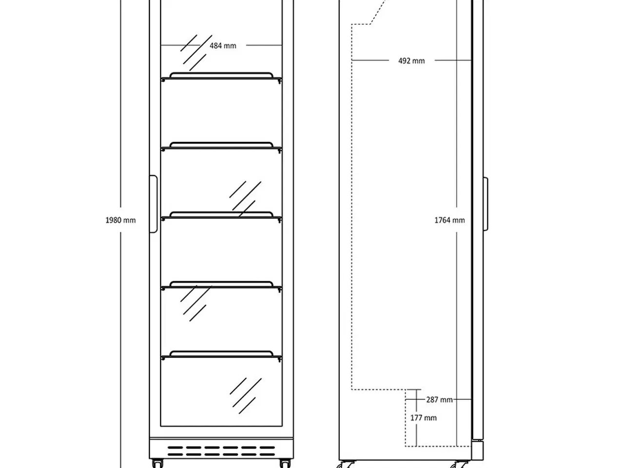 Billede 2 - Scandomestic Display Køleskab 360 Liter Ventileret